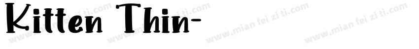 Kitten Thin字体转换